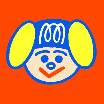 RiQuuちゃんねるのアイコン。青い帽子をかぶった犬。